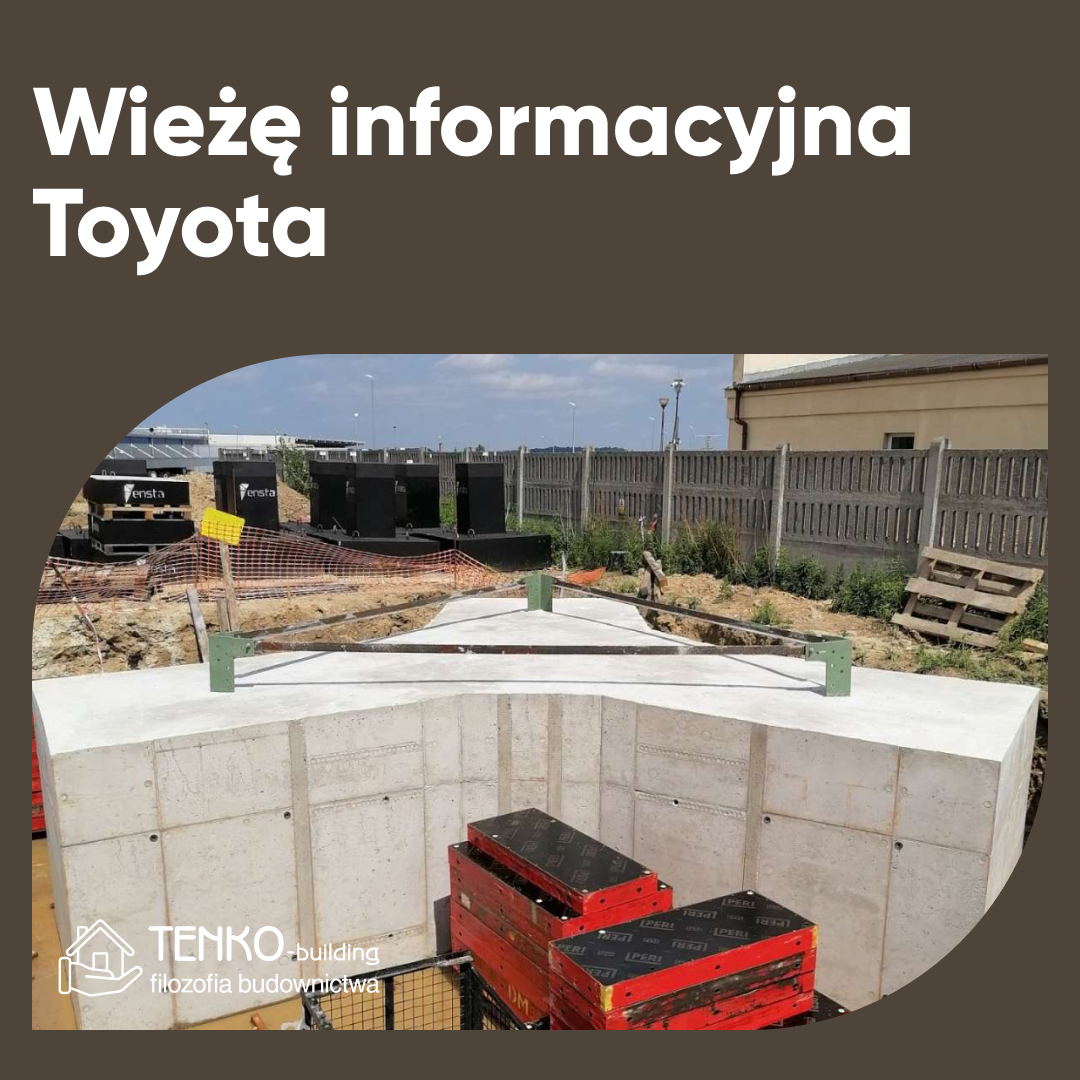 Fundament pod wieżę informacyjną Toyoty już gotowy